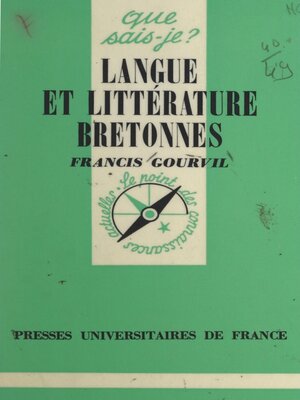 cover image of Langue et littérature bretonnes